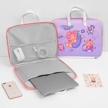 13.3 Tolline ükssarvik Sülearvuti kotid tüdrukute nahast macbook pro 13 juhul korea karu arvutit kaitseb koti puhul