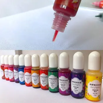 13 Colors10ml UV-Epoksü Vaik Värvimine Värvi Vedel Epoksüvaik Pigment Vedel Vaik Värvaine Pleegib Vastupanu Läbipaistev Seep Art Komplektid