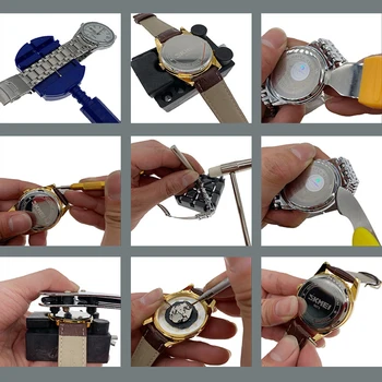 147pcs/set Vaadata Repair Tool Kit Watch Juhul Avaja Link Eemaldaja Kruvikeeraja Remont Tööriistade Komplekt Kellassepp Vahendid