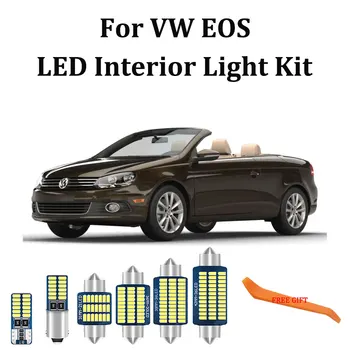 14X Valge vigadeta Canbus SMD Pirnid Volkswagen VW EOS LED Interjööri Edevus Peegel Dome Kaart Trunk Light Kit (2007-2016)