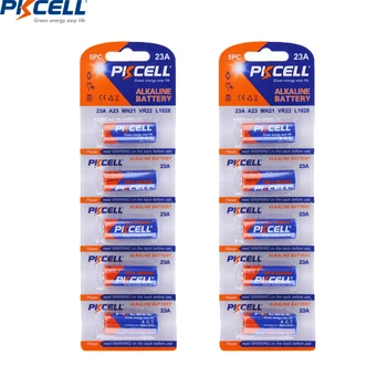 15PC/3card PKCELL 23A 23A E 21/23 A23 23G A MN21 12V Alkaline Patarei Kuiv Aku uksekell alarm auto pult