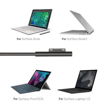 15V 65W aku laadija Microsoft Surface Pro 3 4 5 6 toiteplokk Pind Raamat Sülearvuti/Tahvelarvuti laadija kiirlaadimine