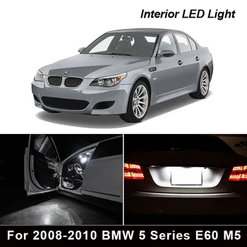 15X Canbus auto Salongi LED Light Kit Aastateks 2008-2010 BMW 5-Seeria E60 M5 Jalgade Kaart Dome Pagasiruumi kindalaegas numbrimärk Valgus