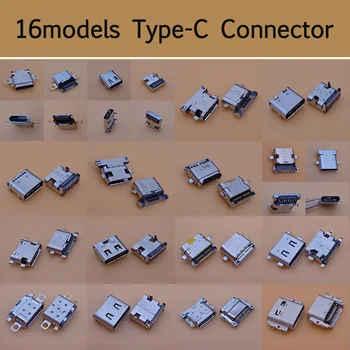 16 mudeli kiire andmeside liides micro 3.1-usb-USB-C USB 3.1 C-Tüüpi ema Socket Connector SMT tüüpi liides laadimiseks