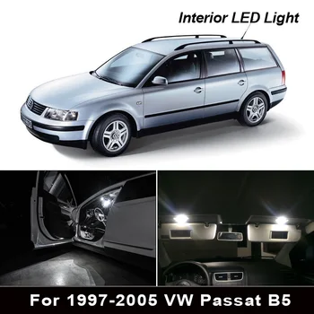 17pcs LED lamp Salongi Dome Kaardi valgustuse Komplekt 1997-2005 Volkswagen VW Passat B5 Sedaan Variant numbrimärk pirn