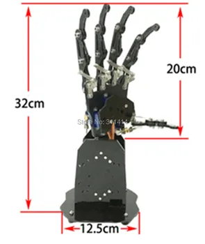 1piece 5DOF Roboti Biooniline Käsi Küünis Palm Manipulaatori 5 Sõrme Sõltumatu Liikumine Paigaldatud DIY RC Mudel