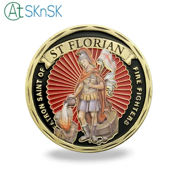 1TK Proovi ST Sankt Florian Pühak tuletõrjujad Väljakutse Mündi Traditsioon Ohverdama Pühendumist Ühenduse USA Münte Kingitus