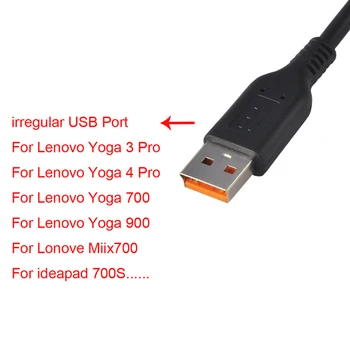 1TK USB-Kaabel VAHELDUVVOOLU Adapter, Laadija Laadimise Juhe Lenovo Yoga3 Pro Jooga 3 Pro Jooga 4 Pro Jooga 700 900 miix 700