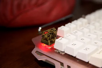 1tk Vaik Käsitsi valmistatud Customized Key Cap 3D Stereoscopic Mehaaniline Klaviatuur Keycap Kulla Draakon Pea Ringi