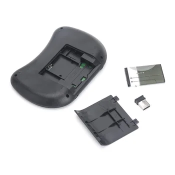 2.4 G Traadita Smart Kaugjuhtimispuldi Patarei TouchPad Taustavalgustusega Õhu Hiirt, vene Mini Klaviatuuri i8