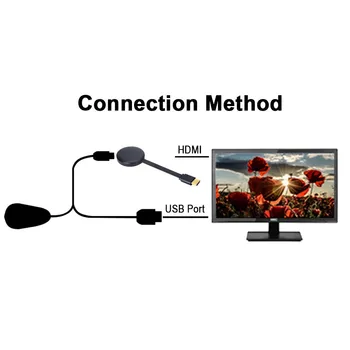 2.4 GHz TV Stick Video WiFi Ekraan HD Ekraani Peegeldamise Dongle Vastuvõtja Google 2 3 Chrome Crome Loo Cromecast 2