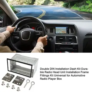 2 DIN Raadio paigaldusraam Ühik Universaalne Puuri Raadio Sõiduki Juhul Auto DVD Mängija Raames paigaldusplaadi Raami Passat