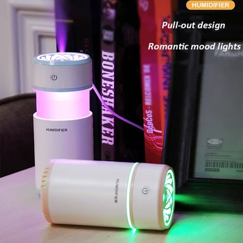 200ml Õhu Niisutaja USB Ultraheli Niisutaja Mini Lõhn Difuusor, Õhu Puhastaja LED Valgus Humidificador Kodu või Auto Udu Fogger