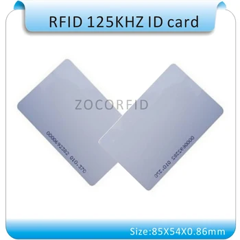 200pcs withe EM4100 125Khz RFID Lähedus Kaardid ID-Kaardi Ukse Kanne Juurdepääsu 0.8 mm LAOS