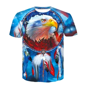 2018 Uus USA Lipu all T-särk Meeste / Naiste Seksikas 3d Tshirt Prindi Triibuline Ameerika Lipu Meeste T-särk Suvel Tops Tees