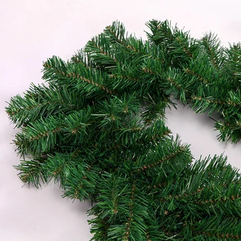 2018New Green Christmas Vanik Pärg Xmas Kodu Poole jõuluehe Mänd, Rotangist Rippuvad Kaunistused 260*25cm