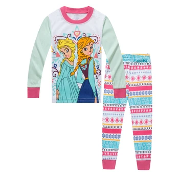 2019 Mood Anna Elsa Beebi Tüdrukute Pidžaama Komplekt Brändi Koo Teise Lapse Sleepwear Pidžaamad Cartoon Tüdrukud T-Särk+Lühikesed Püksid Pajama Ülikond