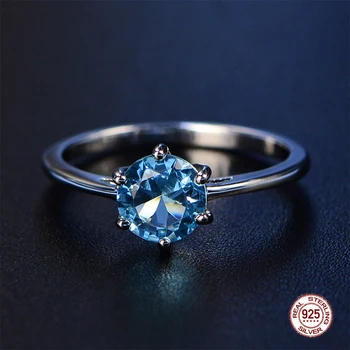 2019 Trahvi Trendikas Kaasamine Smaragd Ring Hõbe 925 Ametüst Ehted Gemstone Ring Hõbe Cocktaill Sinine Safiir Rõngas Naistele