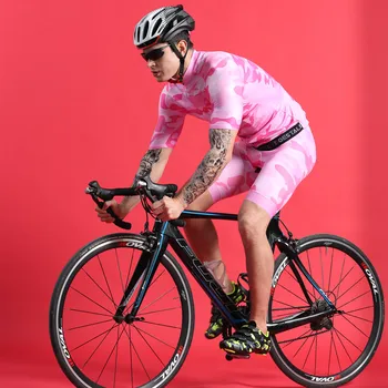 2019 uued meeste lühikesed varrukad roosa cycling set BOESTALK jalgratta jersey+lühikesed püksid, rinnatüki pro team triatloni sobivad jalgratta spordi keha ciclismo