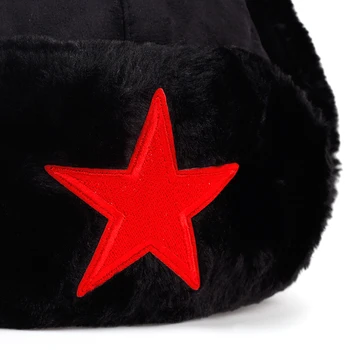 2019 uus Meeste pentagramm Lei Feng Talvine Müts Aviator Väljas kõrvaklapid Pommitaja ühise Põllumajanduspoliitika Tõend vene Müts