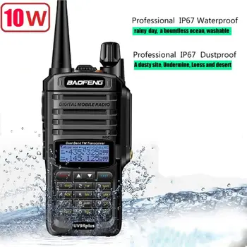 2019 UUS Suure Võimsusega Uuendada Baofeng UV-9R pluss Veekindel walkie talkie 10w kaks way radio pikamaa 10km 4800mah uv-9r pluss