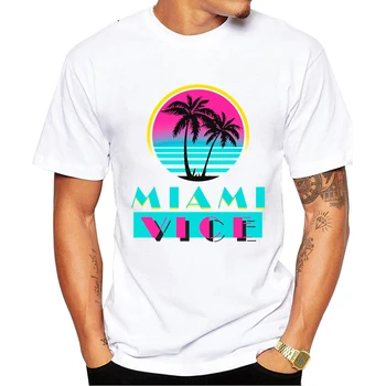 2019 Uusi Miami Vice T-Särgid, Meeste Ja Naiste Hip-Hop T-Särk Kvaliteetse Tops Loominguline T-Särk Vaporwave Esteetiline Riided