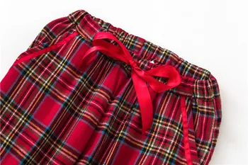 2020. aasta kevadel punane ruuduline kodus kandma Lounge püksid Naiste tüdrukud Magada Põhjad kontrollida Pajama Püksid mugav sleepwears