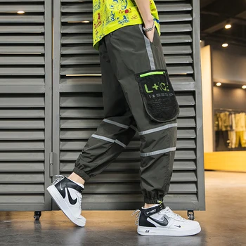 2020. aasta Uus Mood Mehed Lasti Püksid, Haaremi Püksid Meestele Tunked Streetwear Hip-Hop Vabaaja Püksid Joggers Mees Sweatpants Mehed JP74