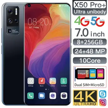 2020. aasta Uus X50Pro 10-core 8 256G Dual Card Dual Standby6.8Inch Täis-ekraan Ultrabook Mobile Phone 4G Võrgu Fingerprint