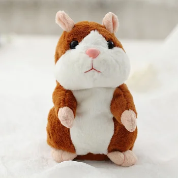 2020 Hot Müük 16cm Kawaii vene Räägi Hamster Täistopitud Mänguasi Heli salvestamine Palus Hamster Valentine Jõulud Kingitus lastele