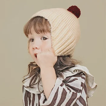 2020 Karusnaha Palli Tutt Talvine Müts Tüdrukutele Paks Soe Poiste Skullies Beanies Lapsed Kootud Mütsid Beebi mütsike ühise Põllumajanduspoliitika Xmas Kingitus MZ028