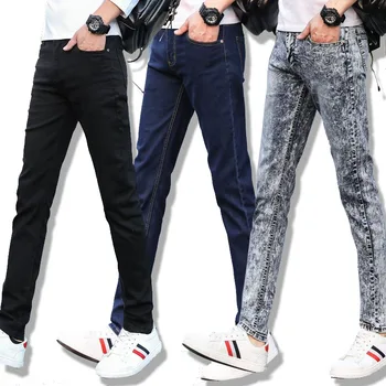 2020 vabaaja püksid meeste püksid turismi pikkus puuvill kõhn hombres pantalones slim straight fashion business Pant mees