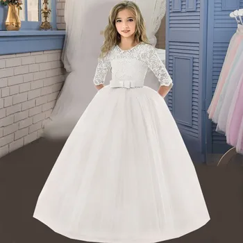 2021 Suvel Valge Pruutneitsi Kleit Laste Lapsed Kleidid Tüdrukute Printsess Kleit Poole Pulm Kleit Tüdruk Kostüüm 14 12 Y