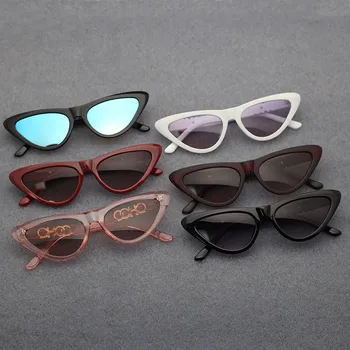 2021 Uus Vintage Luksus Päikeseprillid Naistele, Seksikas Retro Väike Raam Cat Eye Päikeseprillid Brändi Disainer Värvikas Prillid Gafas De Sol