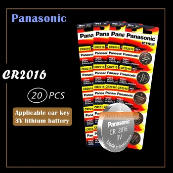 20pcs originaal brändi uue patarei PANASONIC cr2016 3v nööpelement mündi patareide kohta vaata arvuti cr 2016