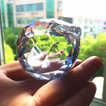 20pcs parima Kvaliteediga Selge 50mm Crystal Kvarts Lihvitud Fengshui Lühter Palli Klaasist Palli Helmed Kardin Festivial Suncater