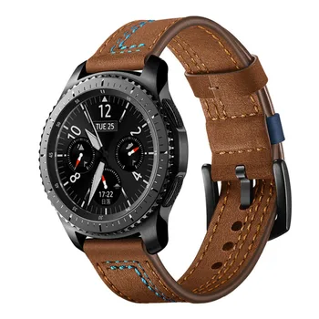 22mm watch band Samsung Galaxy vaata 46 mm Käik S3 piiril rihm correa amazfit gtr 47mm 47 huawei vaadata gt Nahast rihm