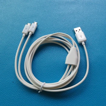 24AWG 2meter 6ft Dual Micro-USB-Splitter Cable Power 2 Micro-USB-Seadmeid korraga