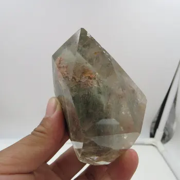 258g Uus Looduslik Roheline Phantom Quartz Crystal Punkti Võlukepp Käsitöö Tervendav Kristall