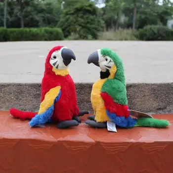 25cm jõulupidu festival Simulatsiooni -, Plüüš-Papagoi Lind Palus Täistopitud Nukk Lapsed Realistlik Mänguasi Tabel Diivan Tabletop Decor Uus