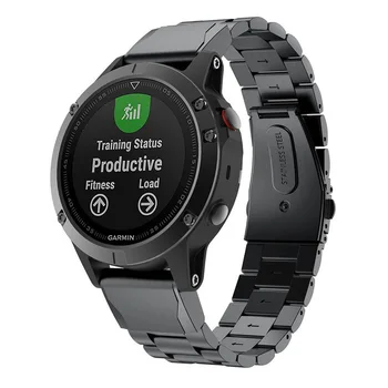 26 22MM Watchband Rihma Garmin Fenix 5X 5 3 3HR D2 S60 GPS smartwatch Kiire ReleaseStainless terasest ribad Randme Bänd Rihm