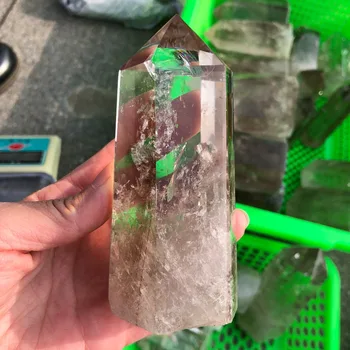 2KG Suur smoky quartz crystal võlukepp punkti quartz crystal gemstone tower reiki tervendav hulgi selgeks hind looduslik kivi