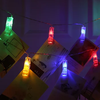 2M LED Vanik Foto Klamber Omanik String LED Tuled Jaoks on Jõulud Uue Aasta Pidu Pulm Kodu Kaunistamiseks Haldjas Tuled