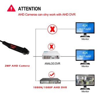 2MP AHD Starlight Mini Kaamera avar Vaade 140degree 1080P HD Video, Audio Kodu Turvalisuse Järelevalve Kaamera AHD Kaamera Süsteem