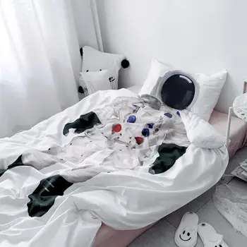 2tk mänguline tekikott laste voodipesu ühtse lapsed kingitus voodipesu komplekt Tekk Katab Padjapüür astronaut Kapten politsei ülem