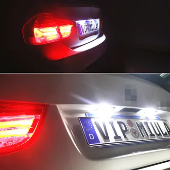 2tk Täis Valge Led numbrimärgi Tuled Auto Number Lamp Määrata Sõlmede jaoks Mercedes-Benz W203(5P)Wanon/W211/W219