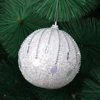 2TK Vastupidav Õrn Läikiv Kaasaskantav Xmas Ball Hanging Ball Pall Puu kaunistuseks Rippuma Christmas Ornament