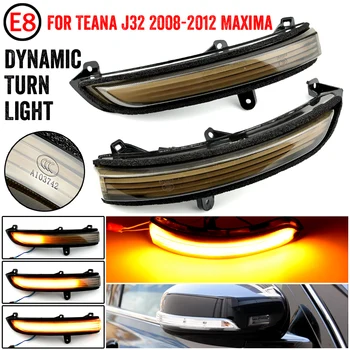 2X Eest, Nissan Teana J32 2008-2012 Maxima Dünaamiline LED suunatule Pool Peegel Sequential Märgutuli