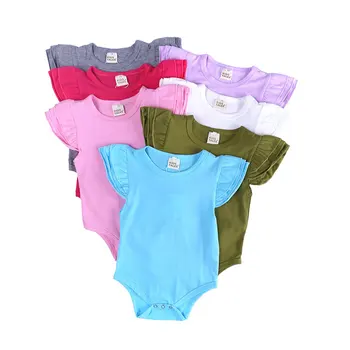 3-24 Kuud Vastsündinud Beebi Riided Summer Baby Bodysuit Puuvillane Varrukateta Imiku Jumpsuits Värviga Väikelapse Tüdrukute Riided
