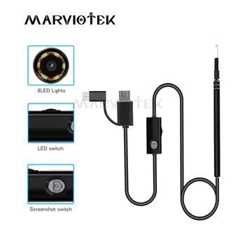 3 in1 USB-Kõrva Puhastamise Vahendid Visuaalne Kõrva Lusikas Multifunktsionaalne Earpick Mini Kaamera HD Pliiats Kõrva Ravi In-ear Puhastus Endoscope